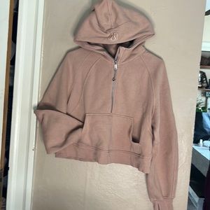 Lululemon Hooded Quarter Zip Scuba sweatshirt Sz M (fits like S)
